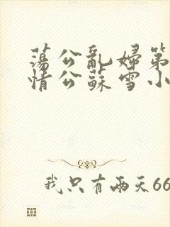 荡公乱妇第1章情公苏雪小说封面