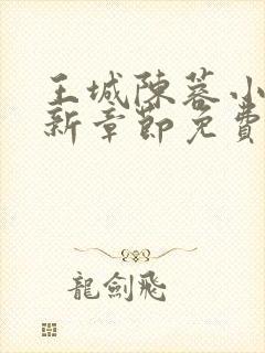 王城陈蓉小说最新章节免费阅读全文