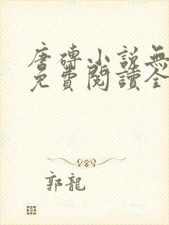 唐砖小说无弹窗免费阅读全文封面