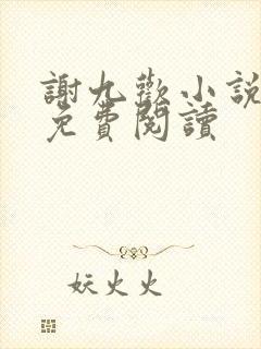 谢九欢小说全文免费阅读封面