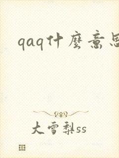 qaq什么意思