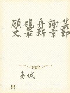 顾砚舟谢芸琛全文最新章节免费阅读封面