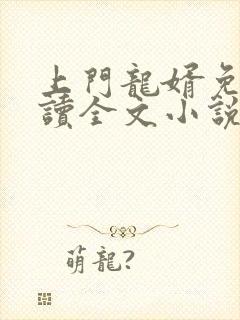 上门龙婿免费阅读全文小说封面