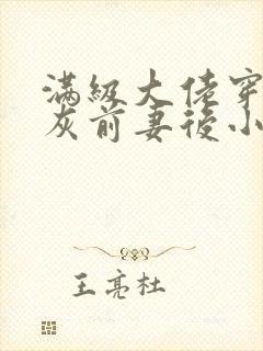 满级大佬穿成炮灰前妻后小说电子版txt