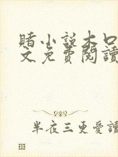 赌小说木口银全文免费阅读笔趣阁