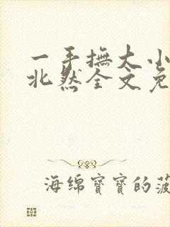 一手抚大小说靳北然全文免费阅读笔趣阁封面