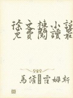 徐文栋小说全文免费阅读最新章节