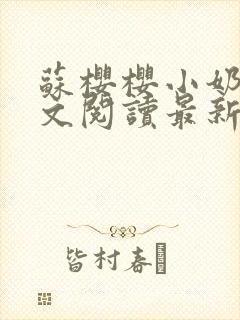 苏樱樱小奶娘全文阅读最新章节封面