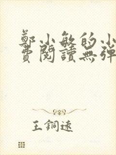 郑小敏的小说免费阅读无弹窗