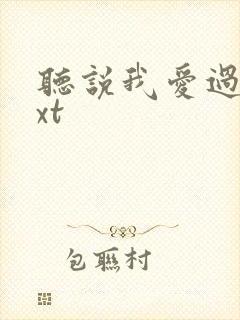 听说我爱过你txt