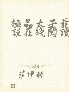 极品太子爷 小说在线阅读