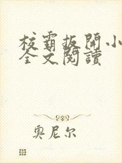 校霸扳开小班长全文阅读封面
