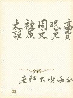 大被同眠高粱小说原文免费阅读