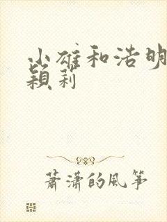 小雄和浩明夹击颖莉封面
