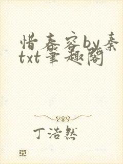 惜春容by秦染txt笔趣阁封面