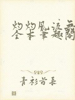 灼灼风流无删减全本笔趣阁