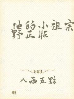 他的小祖宗甜又野正版