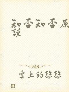 知否知否原著小说