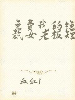 免费我的绝美总裁女老板短剧封面