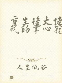 重生后大佬成了我的掌心宠