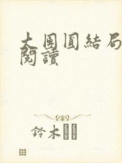 大团圆结局全文阅读封面