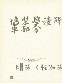 伪装学渣所有开车部分