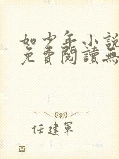 如少年小说全文免费阅读无弹窗