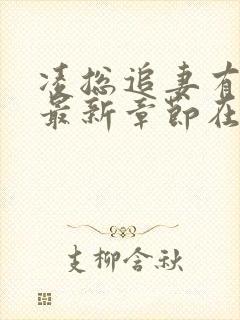 凌总追妻有点甜最新章节在