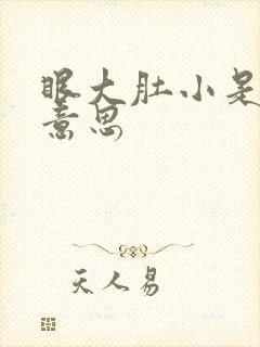眼大肚小是什么意思