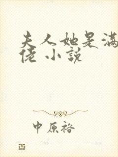 夫人她是满级大佬 小说
