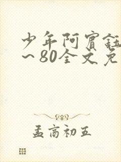 少年阿宾钰慧1～80全文免费