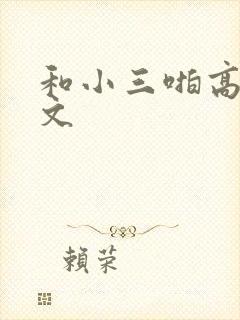 和小三啪高辣h文