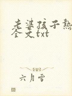 老婆孩子热炕头全文txt