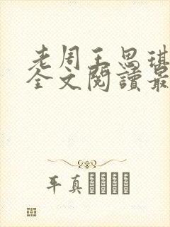 老周王思琪小说全文阅读最新章节更