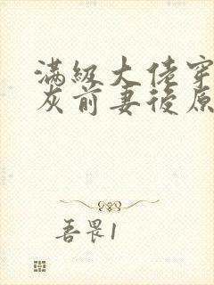 满级大佬穿成炮灰前妻后原著