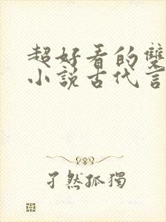 超好看的双男主小说古代言情