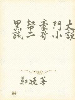 黑帮豪门大哥训诫二哥小说