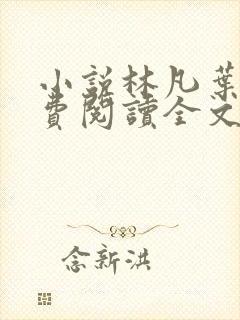 小说林凡叶惜免费阅读全文最新