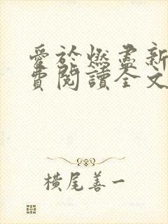 爱于燃尽新生免费阅读全文