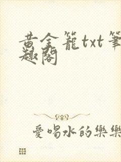 黄金笼txt笔趣阁