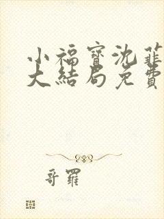 小福宝沈菲小说大结局免费阅读