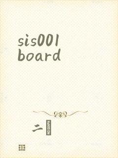 sis001 board封面