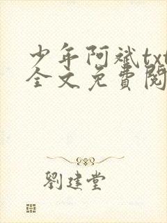 少年阿斌txt全文免费阅读小说