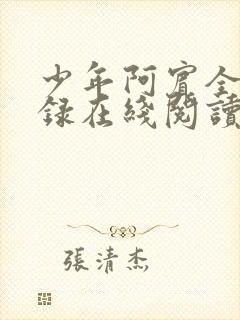 少年阿宾全文目录在线阅读