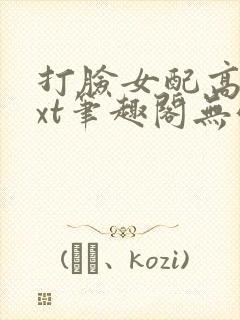 打脸女配高攀txt笔趣阁无弹窗