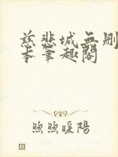 慈悲城无删减全本笔趣阁