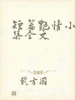 短篇艳情小说合集全文