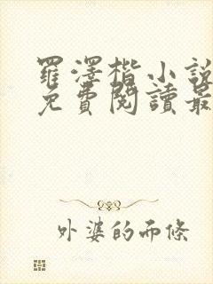 罗泽楷小说全文免费阅读最新章节封面