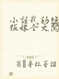 小说我的绝色老板娘全文阅读封面