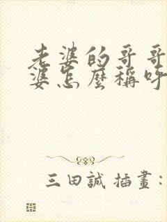 老婆的哥哥的老婆怎么称呼封面